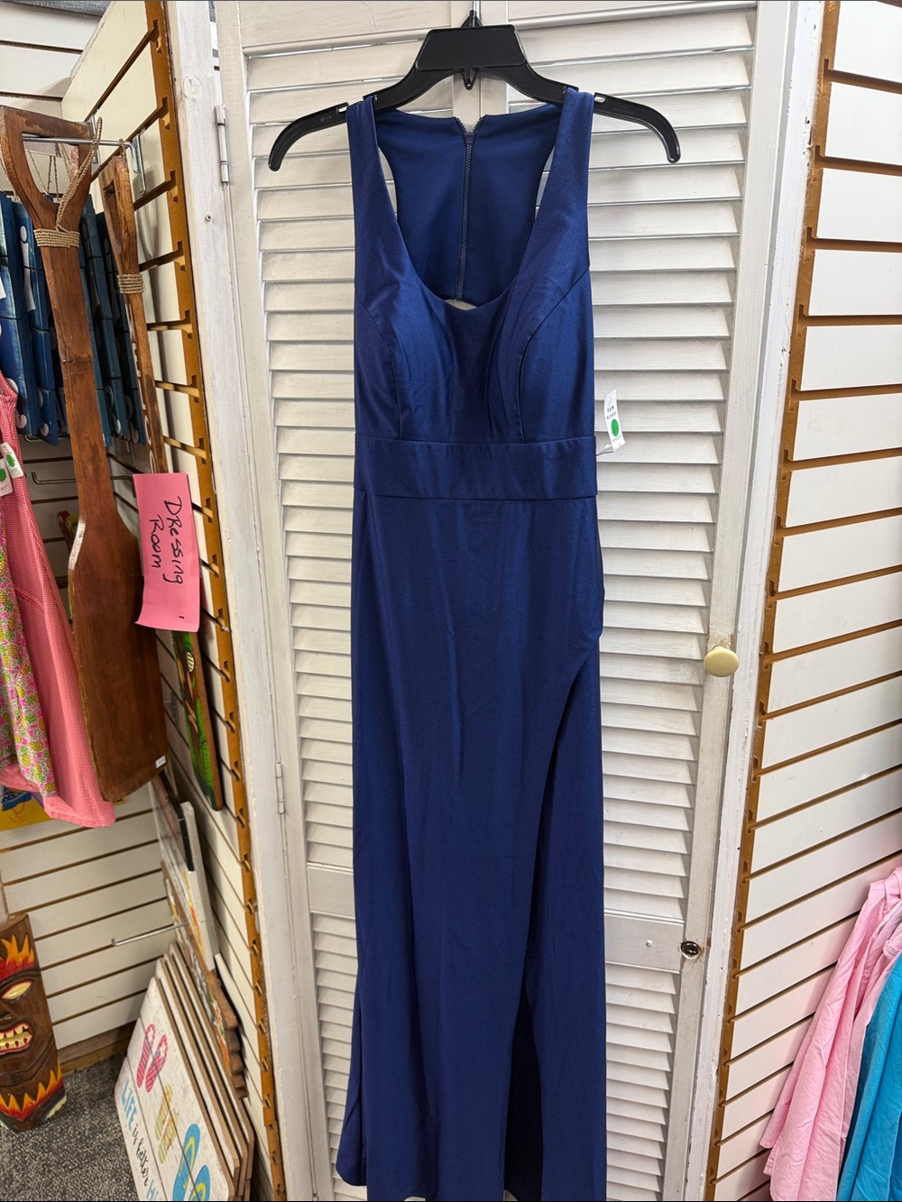 R&M Richards Navy Blue Formal Evening Gown